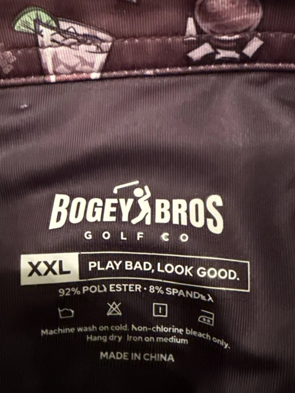 Bogeybros Men’s XXL 2XL Course Candy Golf Polo Shirt - Picture 4 of 4